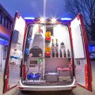 Einsatzleitwagen ELW1 Heckansicht Ger&auml;teraum