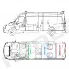 Einsatzleitwagen Zeichnung