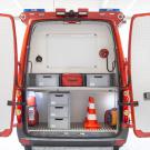 Ger&auml;teraum des Einsatzleitwagsn ELW1-XL