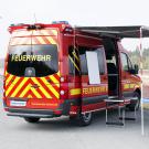 Whiteboard Aufh&auml;ngung an der Einsatzstelle